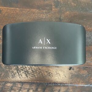 A/X Armani Exchange Sunglasses Hard Case Black With Cleaning Cloth